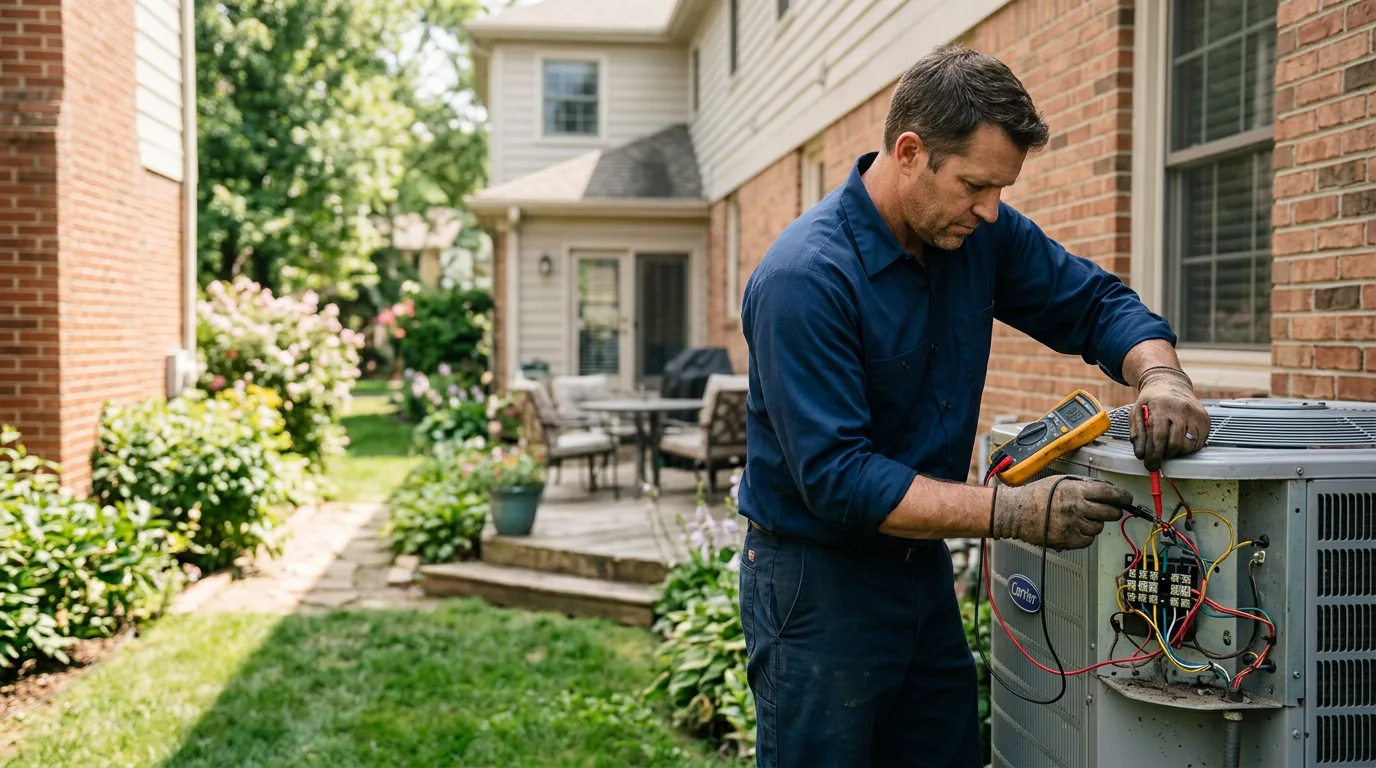 HVAC technician working near Countyline, OK
